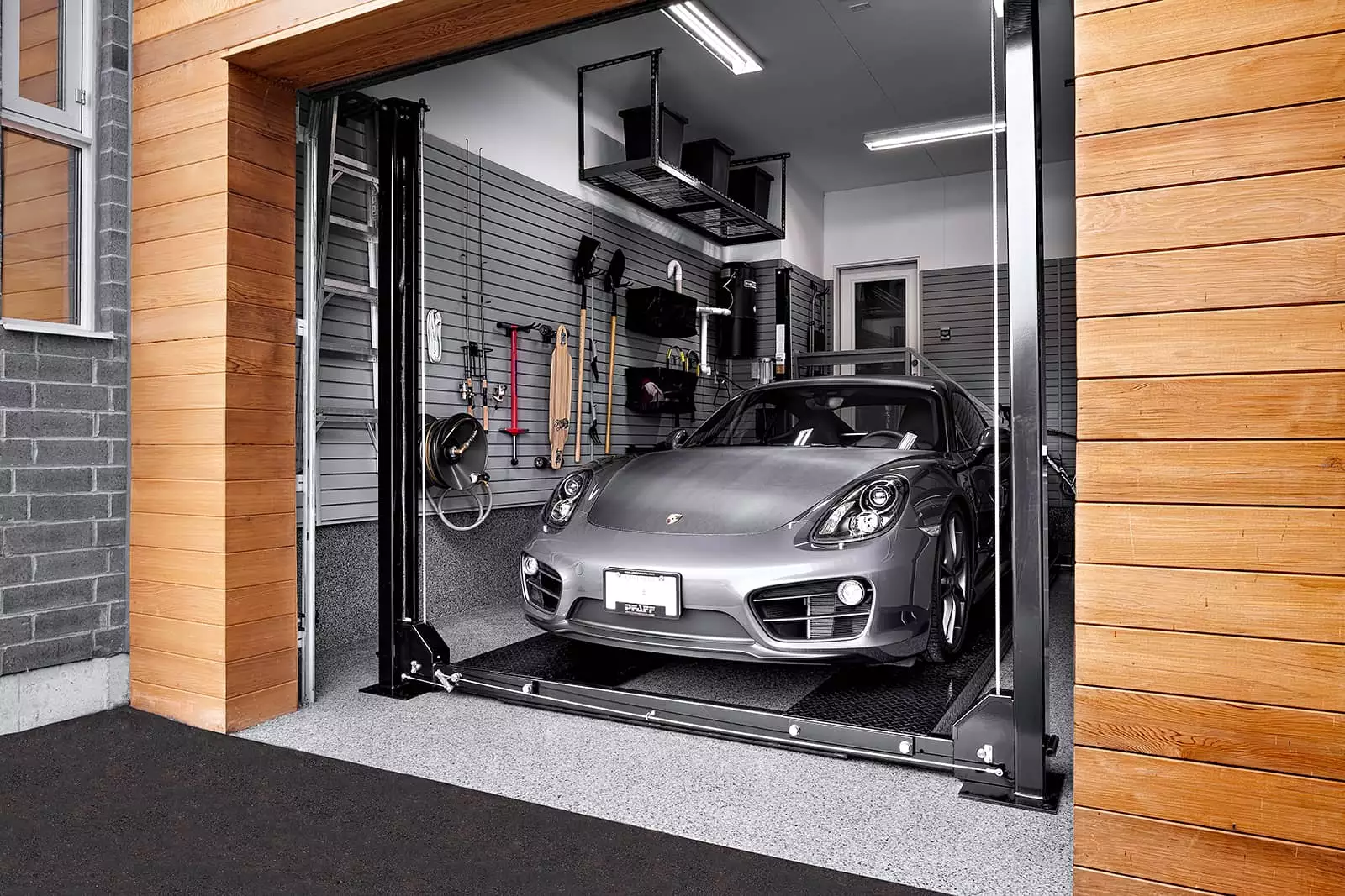 4 Post Single Car Garage — car lift & garage installation in Las Vegas by LIFTED